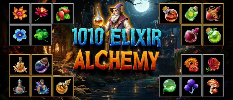 1010 Elixir Alchemy kostenlos spielen – Puzzle & Geschicklichkeit online
