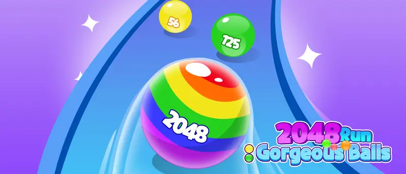 2048 Run ゴージャスボールで遊ぶ無料ゲーム - オンラインパズルゲーム