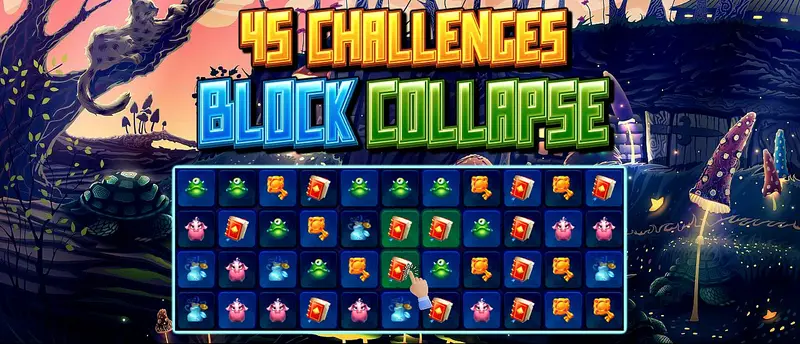 45 Challenges Block Collapse - Ücretsiz Bulmaca Oyunu Oyna