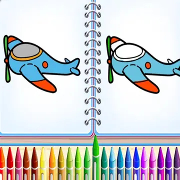 Aero Coloring Books - Free Airplane and Helicopter Coloring Game