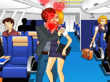Air Hostess Kissing - Fun Puzzle Game to Play and Kiss Secretly