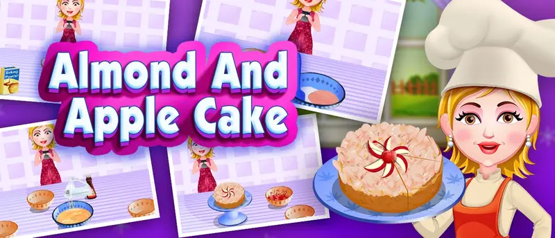 Almond And Apple Cake - Jogue e Faça Bolo de Amêndoas e Maçã
