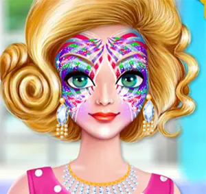 Alyssa Face Art – Kostenloses Gesichtsmalspiel zum Ausmalen