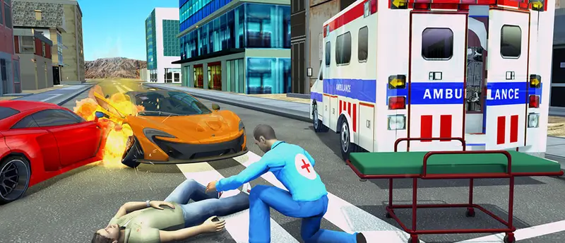Ambulance Rescue Game Ambulance helicopter