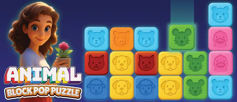 Animal Block Pop Puzzle