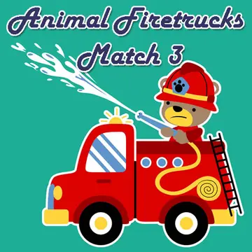 Animal Firetrucks Match 3 - Jeu en ligne gratuit