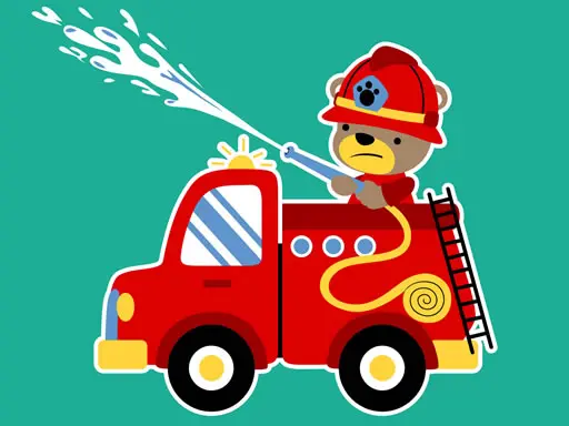 Animal Firetrucks Match 3 – Kostenloses Online Spiel zum Spielen
