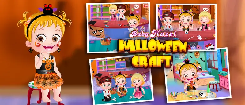 Baby Hazel Halloween Crafts - Jeu de Créativité pour Enfants