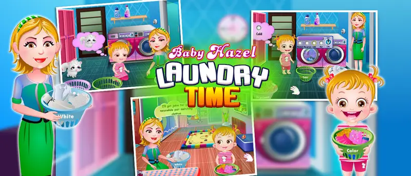 Baby Hazel Laundry Time - Juego de Cuidado y Lavandería para Niños