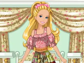 Barbie Patchwork Bauernkleid Spiel – Mode & Design online spielen