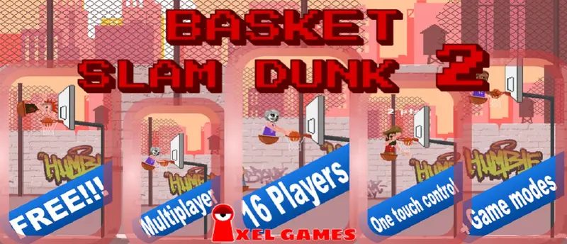 Basket Slam Dunk 2 - オンラインバスケットボールゲームでプレイしよう