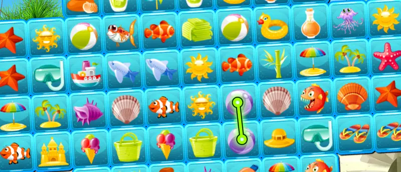Beach Connect Mahjong - Jogo de Mahjong Online Grátis
