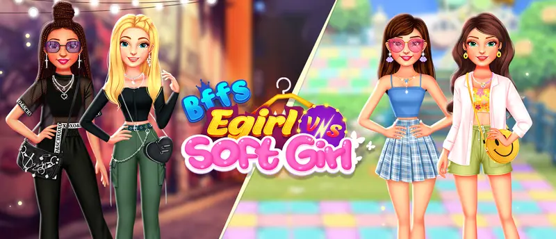 BFFs E Girl Vs Soft Girl - Jeu de Mode à Créer en Ligne Gratuit