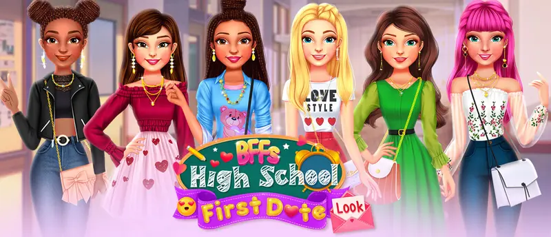 BFFs High School First Date Look لعبة تلبيس للبنات مجانًا