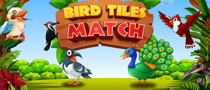 Bird Tiles Match - パズルゲームで遊ぶ無料オンラインゲーム