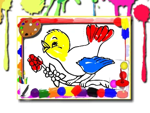 Birds Coloring Book – Kostenloses Malspiel online spielen