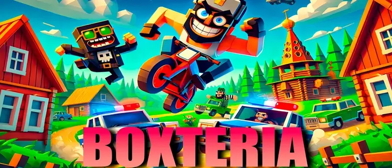 Boxteria: Juego de disparos y carreras en mundo cúbico gratis