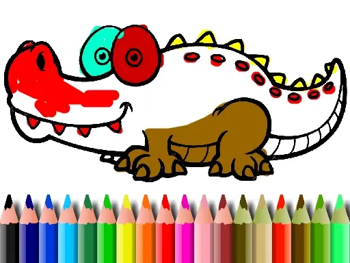 BTS Alligator Malbuch - Kostenloses Malspiel online spielen
