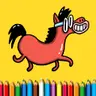 BTS Pony Malbuch – Malspiele für Kinder & Erwachsene
