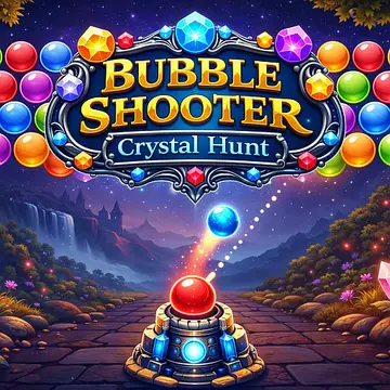 Bubble Shooter Crystal Hunt - Play Free Bubble Puzzle Game