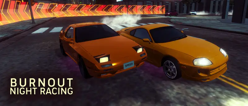 Burnout Night Racing لعبة سباق السيارات أونلاين مجاناً