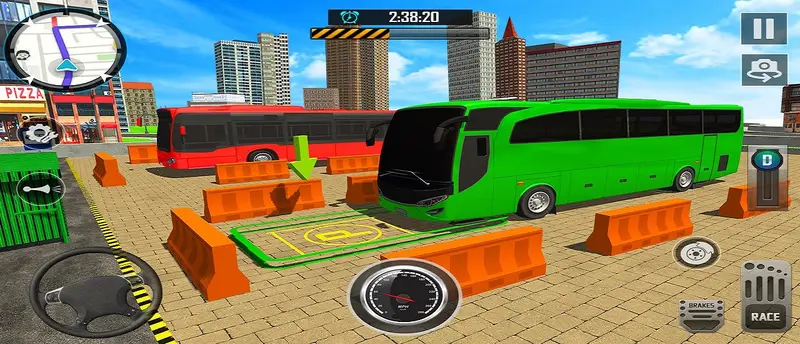 Bus City Parking Simulator - Jeu de stationnement de bus en ligne gratuit
