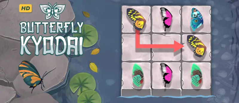 Butterfly Kyodai HD - Jogue Jogo de Quebra-Cabeça de Borboletas Grátis