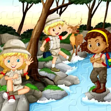 Camping Kids Jigsaw - Ücretsiz Online Puzzle Oyna