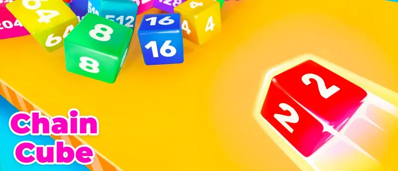 Chain Cube 2048: Jogue jogo de combinar números online grátis