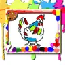 Chicken Coloring Book - Jeu de coloriage en ligne gratuit