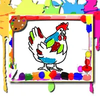 Chicken Coloring Book - Juego de pintar en línea gratis para niños