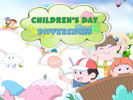 Childrens Day Differences - Jogo de Encontrar Diferenças Grátis