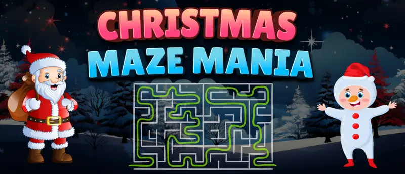 Christmas Maze Mania - Ücretsiz Online Puzzle Oyunu