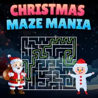 Christmas Maze Mania - Ücretsiz Online Puzzle Oyunu