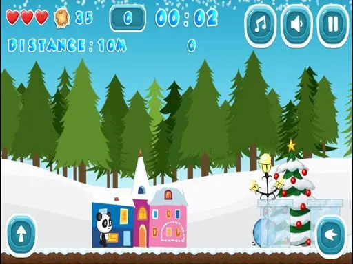 Christmas Panda Run - Jogo de Agilidade Grátis Online