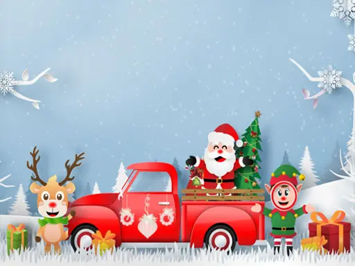 Christmas Trucks Differences - Jeu de Recherche de Différences Noël Gratuit