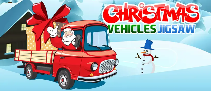 Christmas Vehicles Jigsaw - Juego de rompecabezas en línea gratis