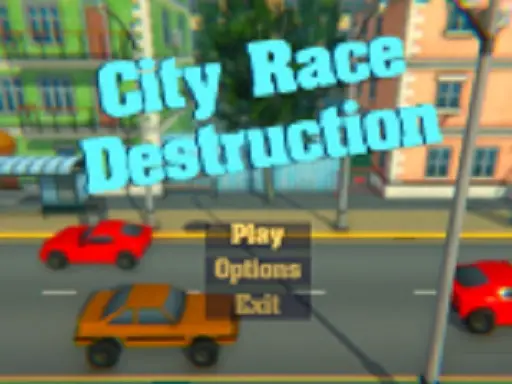 City Race Destruction لعبة سباق المدينة المجنونة مجاناً عبر الإنترنت