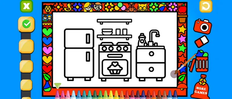 Color and Decorate Rooms - Juego para Colorear y Decorar Gratis