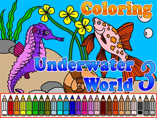 Coloriage Monde Sous-Marin 3 - Jeu Gratuit en Ligne