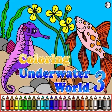 Coloring Underwater World 3 - Malspiel für Kinder & Erwachsene kostenlos spielen