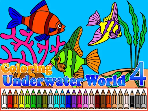 Coloring Underwater World 4 - Ücretsiz Boyama Oyunu