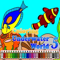 Coloring Underwater World 5 無料で遊べる海の絵画ゲーム