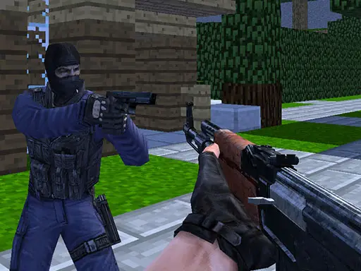 Counter Craft Jeu en Ligne Gratuit - Tir Multijoueur Minecraft