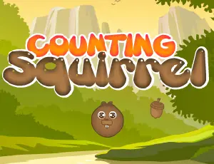 Counting Squirrel - Jeu éducatif pour apprendre à compter en ligne
