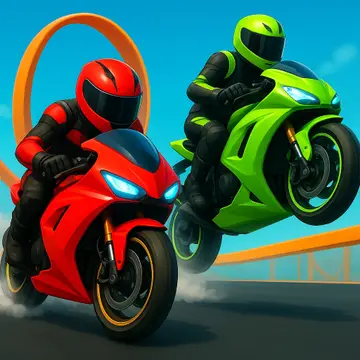 Crazy Bike Stunts PvP لعبة سباق دراجات نارية ممتعة أونلاين مجاناً
