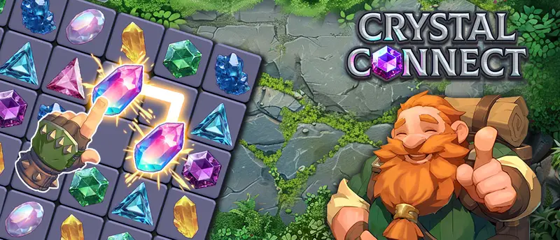 Crystal Connect 無料パズルゲーム - オンラインで遊ぶ