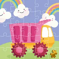 Cute Kids Trucks Jigsaw - Kostenloses Puzzlespiel für Kinder zum Spielen
