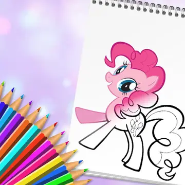 Cute Pony Coloring Book - Jogue e Pinte Animais Online Grátis