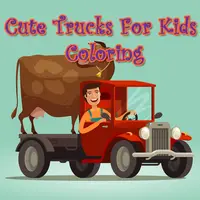 Cute Trucks For Kids Coloring 無料オンライン塗り絵ゲーム